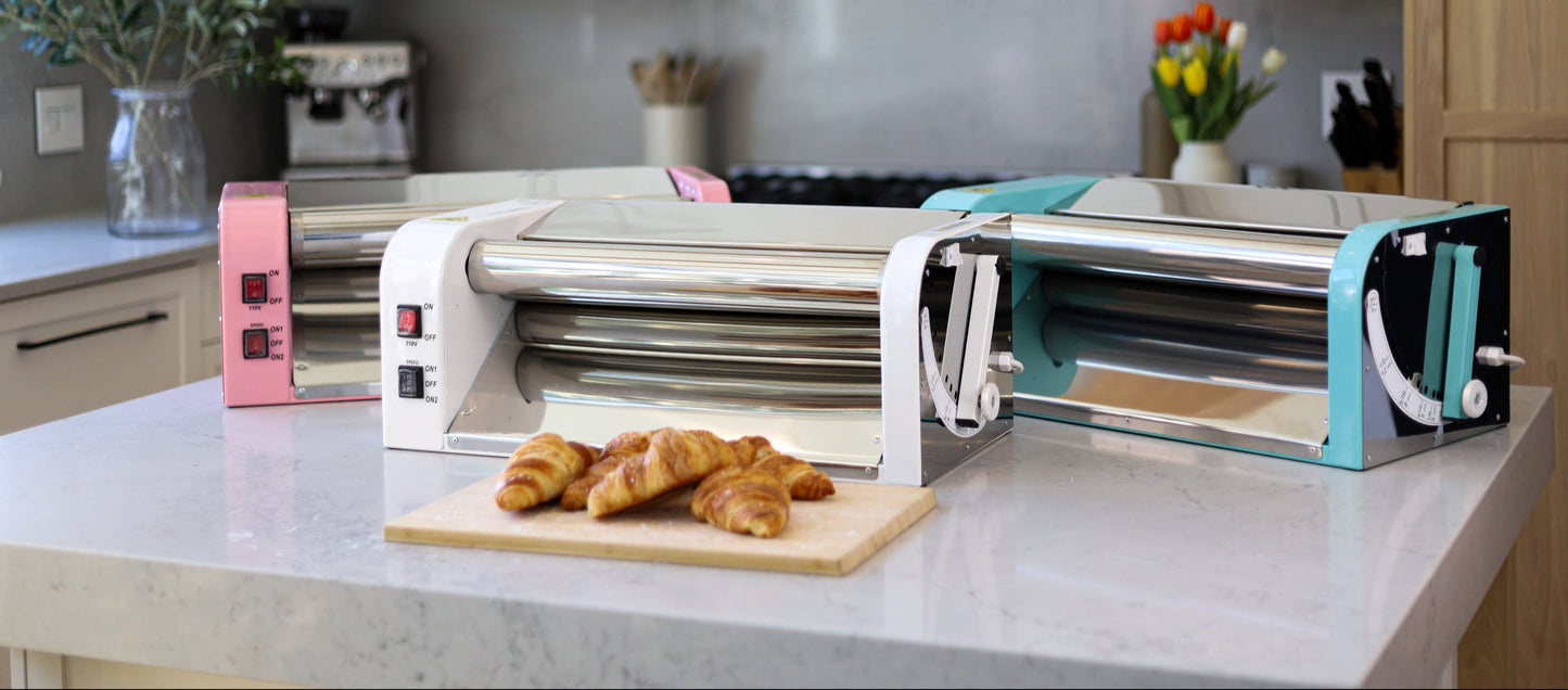 Laminadora de masa eléctrica: máquina para amasar de alta capacidad para pizza, pasteles y más, ideal para cocinas domésticas y comerciales