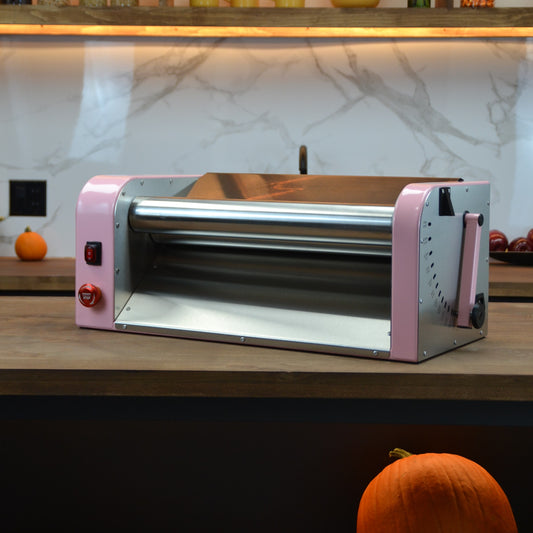 Electric Dough Sheeter – Perfect for Sugar Cookies, Fondant, Pastry & More – Made for Home Bakers & Small Businesses - Pink