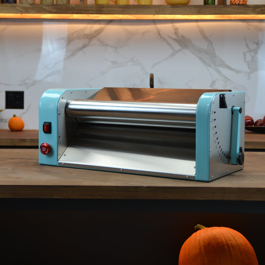 Electric Dough Sheeter – Perfect for Sugar Cookies, Fondant, Pastry & More – Made for Home Bakers & Small Businesses - Blue